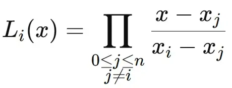Lagrange basis polynomial Image