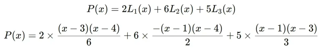 Now we calculate P(x) Image