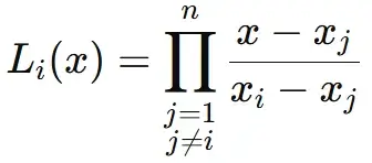 Each basis polynomial Li(x) Image