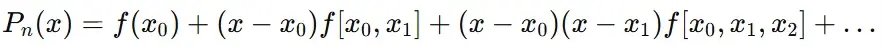 Newon’s Interpolation Formula Image