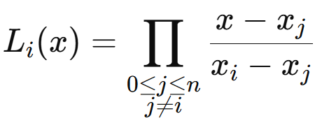 Lagrange Interpolation basis polynomial image